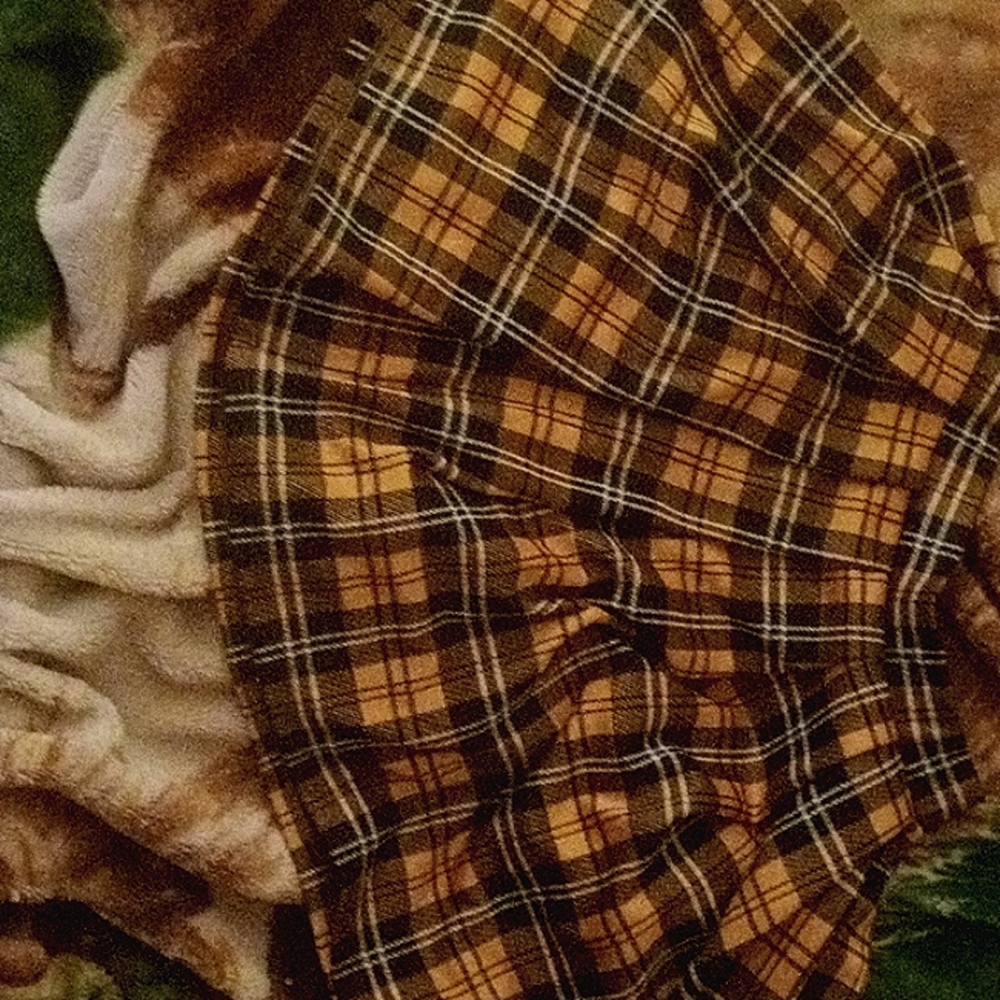 Yellow and black and white skirt